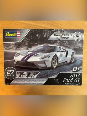 Revell 2017 Ford GT Easy-Click System Model Kit - White with Purple Stripe
